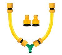Outdoor Tap Temperature Mixer, Hot & Cold Water Mixer, Hose Quick Connector, Y Splitter for Dog Shower, Car, Bike Wash