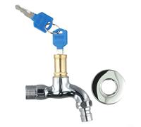 Outdoor Tap with Mechanical Key Lock for Washing Machine Hookup Garden Hose Fittings and Public Space Water Distribution G1/2 Thread (1pc)