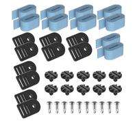Outdoor Tarp Fixing Accessory 10Pcs Nylon Twist Knob Clamp Buckle Durable Windproof Clip Fastener for Pool Cover Tent Canopy Awning Tarpaulin Installation