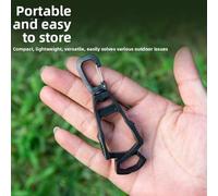 Outdoor Task Clip for Gloves with Compact Dimensions and High-Retention Clamping Force Suitable for Dynamic Environments (orange)