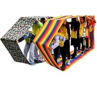 Outdoor Team Games Inflatables 2PCS Rolling Running Mats, Team Building Mats For Training Coordination And Co-operation, 4-20m Teamwork Toys(Adult-11M)