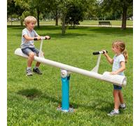 Outdoor Teeter Totter Seesaw,Metal Chess Table,Enhancing Social Connections Fitness Exercise Equipment for Home, Backyard Gift Christmas (A)