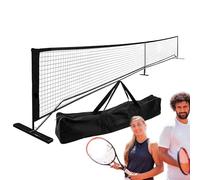 Outdoor Tennis Net - Portable Tennis Practice Net, Detachable Tennis Practice Net | 9.5kg Entry Tennis Net with Carry Bag 22ft for Tennis, Badminton, Suitable