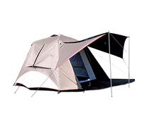 Outdoor Tent, Automatic Pop Up Ultralight Dome Tents, 4 Seasons & Windproof Family Camping Tent with Removable Outer Tarpaulin, Double Layers(Brown)