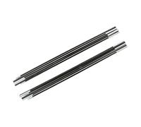 Outdoor Tent Pole Fiberglass Telescopic Pole Replacement Pole Foldable Pole with Easy Assembly for Travel Hiking Camping Outdoor Trips, 2 Poles 6 Section Each B