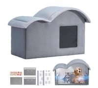 Outdoor Thermal Cat House - Cave with Cats in Shade Function, Summer Shelter | Comfortable for Pets Indoor and Outdoor Use for Cats of Kittens on the Terrace