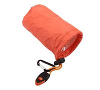 Outdoor Thermal Sleeping Bag Storage Waterproof Compact Design 11x6cm Lightweight Palm-Sized Survival Gear For Camping Hiking Easy Carry(Orange)