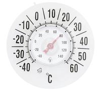 Outdoor Thermometer Waterproof, Window Thermometer, Transparent Round Window for Outside Temperature, Battery-Free, Self-Adhesive, Waterproof Temperature Measurement Tool