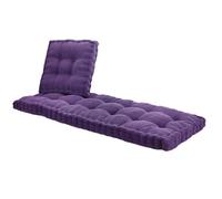 Outdoor Thick Bench Cushion 10cm Soft Velvet Seat Pad with Handles 1-4 Seater Sofa Cushion for Home Garden Window - Purple 55x65cm