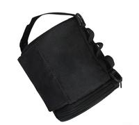 Outdoor Toilet Paper Holder with Handle and Dual Design Compatible with Standard Roll Sizes for Backpacking (Black)