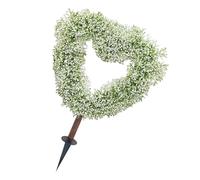 Outdoor Topiary - Valentines Plant Decor, Artificial Heart-Shaped Spring Garden Stakes for Planter, Pot, Potted Courtyard, Porch, Wedding, Farmhouse, Backyard, Decorative Plant Stakes for Home