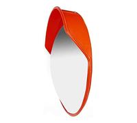 Outdoor Traffic Convex Mirror - Wide-Angle Safety Lens Polycarbonate & Acrylic Design - Enhance Road & Store Safety withOrange Security Mirror
