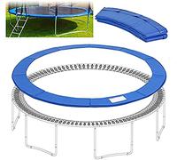 Outdoor Trampoline Safety Pad Oval Frame Blue UV Protection Replacement Bouncer Accessory Durable Cushioning Weather-Resistant Ideal for Kids' Playtime