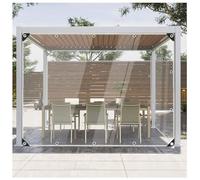 Outdoor Transparent Tarpaulin Gazebo Pergola Window Windproof Awning Garden Plants Waterproof Canvas Rainproof Cloth Plant Cover Chicken Coop Camping (Size : 2x5m)