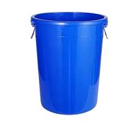 Outdoor Trash Can 280L, Heavy-Duty Commercial Garbage Bin with Lid, Round Design for Home & Industrial Use, Blue Waste Container, Perfect for Large Capacity Needs