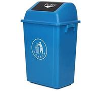 Outdoor Trash Can, Multi-Purpose Plastic Dustbin with Lid for Indoor/Outdoor Use - Commercial Design for Hotels and Streets