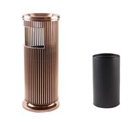Outdoor Trash Can with Ashtray - Large Capacity Rubbish Dustbin for Hotel, KTV, Elevator & Kitchen with Separate Inner Bin