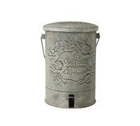 ＡＷＨＡＯ Outdoor Trash Can with Lid Weathered Trash Can with Lid Hands Pedal Bin for Courtyard, Gray