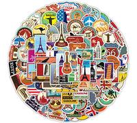 Outdoor Travel 100 Stickers pcs,Laptop Stickers Bomb Vinyl Stickers Pack for Auto Luggage Skateboard Motorcycle Decal for Teens Adults
