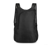 Outdoor Travel Backpack Ultralight Skin Pack for Hiking Trekking Camping Lightweight Carry-On Friendly Design (black)