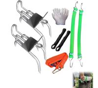 Outdoor Tree-Climbing Anti-Slip Cat Claw Shoes Set,Upgraded Tree Climbing Spikes Gear for Tree Work, Hunting, Logging, Portable Steel Spikes for Arborist & Outdoor Adventure (5 Claws)
