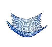Outdoor Tree House Climbing Net - Heavy-Duty Polyester Cargo Net for Playground, Treehouse, and Monkey Bars - Double Layered, 4.5x4.5m, Durable Rope Bridge Net for Kids