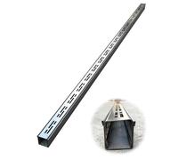 Outdoor Trench Drain Kit - Slim Rectangular Drainage System with Guttering Pipe and Sewer Grates for Patios, Decks, Gardens, Effective Water Management