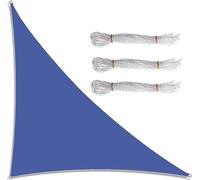 Outdoor Triangle Sun Shade Sail 3m x 4m x 5m Waterproof UV Block Canopy Fabric with 3 Ropes for Patio Garden Deck Durable Shade Solution.