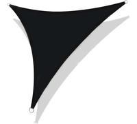 Outdoor Triangle Sun Shade Sail Canopy - UV Blocker for Patios Decks Gardens Pools & Camping - 5x5x5M Black Waterproof Fabric for Ultimate Protection