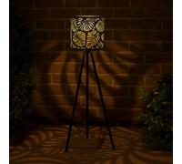 Outdoor Tripod Leaf Print Solar Lamp Light