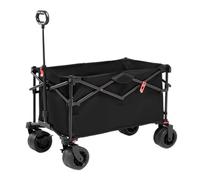 Outdoor Trolley Camper Stall Night Market Trolley Heightened Foldable Outdoor Camper Picnic Trailer Portable Outdoor Trolley Trolley(Black,A)
