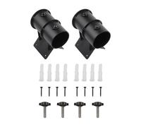 Outdoor Umbrella Bracket Heavy-Duty Steel Accessory with Black Rust-Resistant Finish Fits Square Railings & Fishing Platforms Easy Clip-On Installation