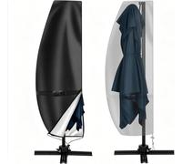 Outdoor Umbrella Cover for Outsunny Solar LED Offset Round 10FT | Oxford, patios, decks, garages and outdoor leisure areas