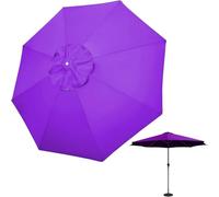 Outdoor Umbrella Cover UV Protection & Waterproof Easy to Install Fiberglass Fits 3.5m/8 Ribs Patio Umbrellas Durable Weatherproof Patio Furniture Shield