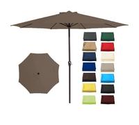 Outdoor Umbrella Replacement Canopy 6.5ft/7ft/9ft/10ft - UV-Resistant Fabric Durable 8/6 Ribs Ideal for Garden & Backyard Shade Solutions