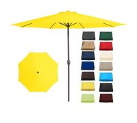 Outdoor Umbrella Replacement Canopy 6.5ft/7ft/9ft/10ft - UV-Resistant Fabric Durable 8/6 Ribs Ideal for Garden & Backyard Shade Solutions