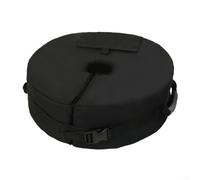 Outdoor Umbrella Sandbag Weight Anchor For Stabilizer, 46Cm Round With Sturdy Weatherproof Fabric For Garden, Beach And Patio Use(Black)
