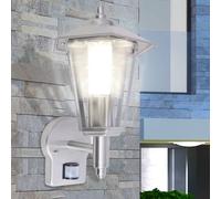 vidaXL Stainless Steel Outdoor Uplight Wall Lantern with PIR Motion Sensor, Adjustable Lighting Duration, Weather Proof, Ideal for Gardens, Terraces, and Commercial Areas