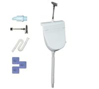 Outdoor Urinal for Backyard,Commercial Wall Urine Diverter | Flushing Urinal with Lid for Outdoor Restroom Boys Kids Camping RV Garage Backyard Bathroom Outside