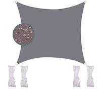 Outdoor UV Protection 2.5x2.5m Shade Sail, Easy Clean Oxford Fabric Canopy with Fixing Rope, Perfect for BBQ and Patio Use, Gray Sunshade Awning