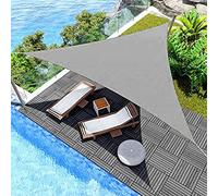 Outdoor UV Protection Canopy Tent 1.5x1.5m Waterproof Garden Shade Sail with Fixing Kit for Balcony Patio and Terrace - Light Gray