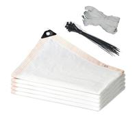 Outdoor UV Resistant Shade Cloth Rectangle Sail - Grommeted Sun Shade Net for Garden Greenhouse Patio - Available in 2x2.5m 4x5m 6x8m 7.5x12m 8x15m (6.5x7m)
