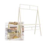 Outdoor Vendor Cart, Minimalist Wrought Iron Stall Frame, Available in Multiple Colors, Ideal for Downtown Markets/Tourist Attractions/Event Booths(Beige,100cm/39.4in)