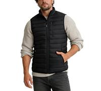 Outdoor Ventures Men's Puffer Gilet Packable Quilted Bodywarmer Padded Vest Outerwear Waistcoats Water-Resistant Windproof Sleeveless Jacket for Golf Running Hiking Horse Riding Black S