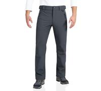 Outdoor Ventures Mens Waterproof Trousers Warm Fleece Lined Ski Snow Hiking Pants Softshell Trousers with Expandable Waist (Dark Grey,40W/32L)
