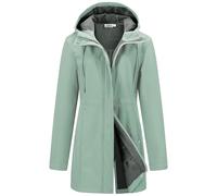 Outdoor Ventures Softshell Jacket Ladies Rain Jacket Functional Rain Coat Windbreaker Waterproof Hiking Jacket Breathable Outdoor Jacket with Hood for Spring Fall Winter China Green S