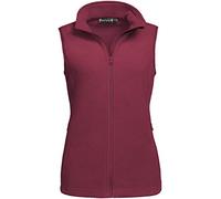 Outdoor Ventures Women's Fleece Gilet Lightweight Outerwear Vest Ladies Micro Fleece Bodywarmer 160G with 4 Pockets for Hiking Camping Travelling, Wine Red L