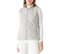 Outdoor Ventures Women's Fleece Vest, Polar Zipper Vest Outerwear Ladies Soft Sleeveless Coat Gilet with Pockets for Fall & Winter(Grey,L)