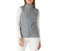 Outdoor Ventures Women's Fleece Vest, Polar Zipper Vest Outerwear Ladies Soft Sleeveless Coat Gilet with Pockets for Fall & Winter(Light Grey Heather,L)