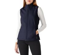 Outdoor Ventures Women's Lightweight Softshell Gilet Windproof Sleeveless Jacket Fleece Lined Full Zip Outwear Ladies Vests for Running Hiking Golf Deep Blue 4XL/UK24-26